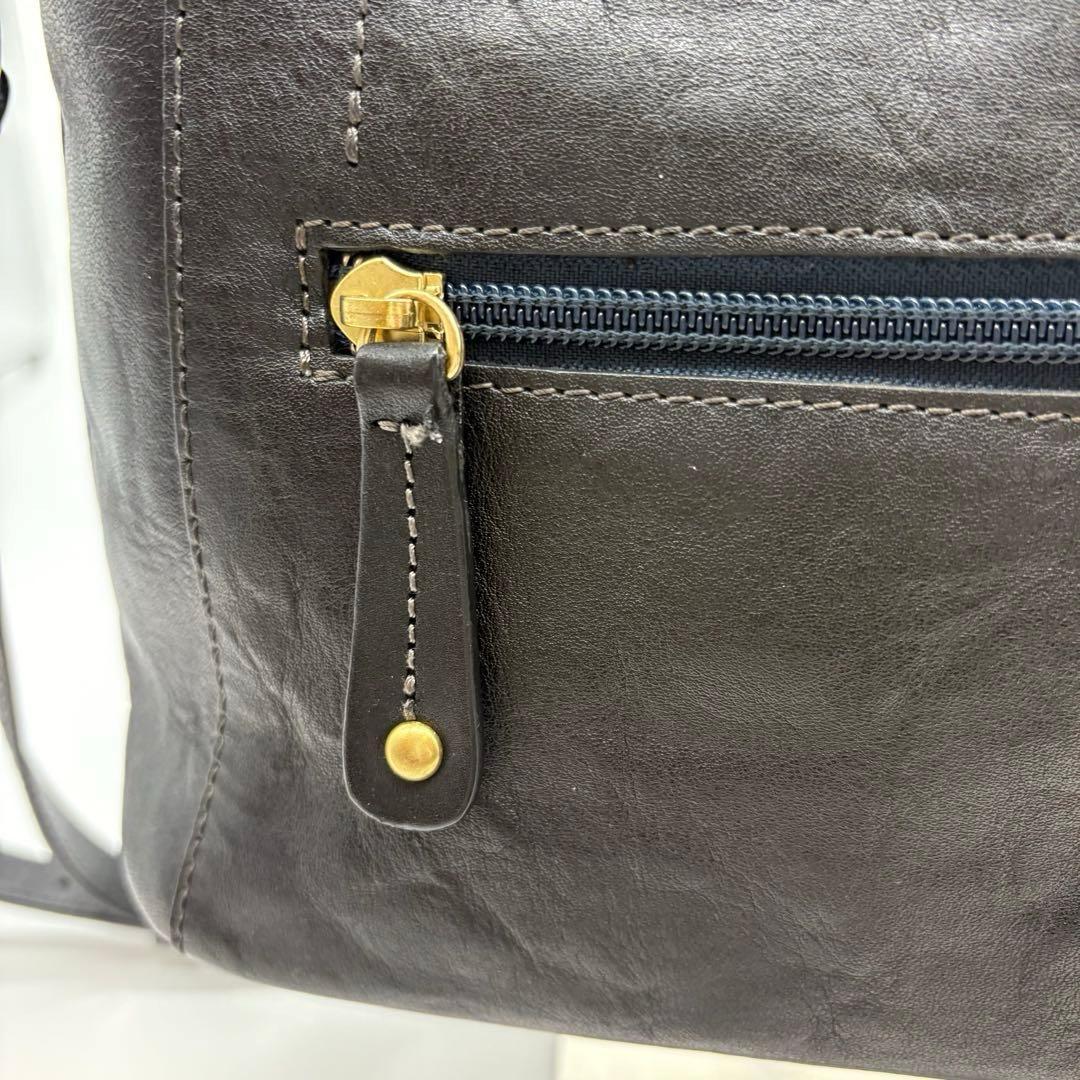 未使用級　Dakota ダコタ キューブ ショルダーバッグ 2way 牛革　黒