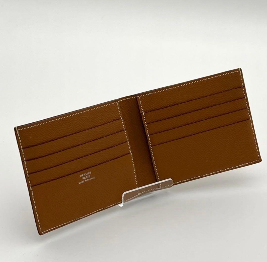 エルメス MC2 コペルニクス ヴォーエプソン □L刻印 ゴールド 二つ折り財布