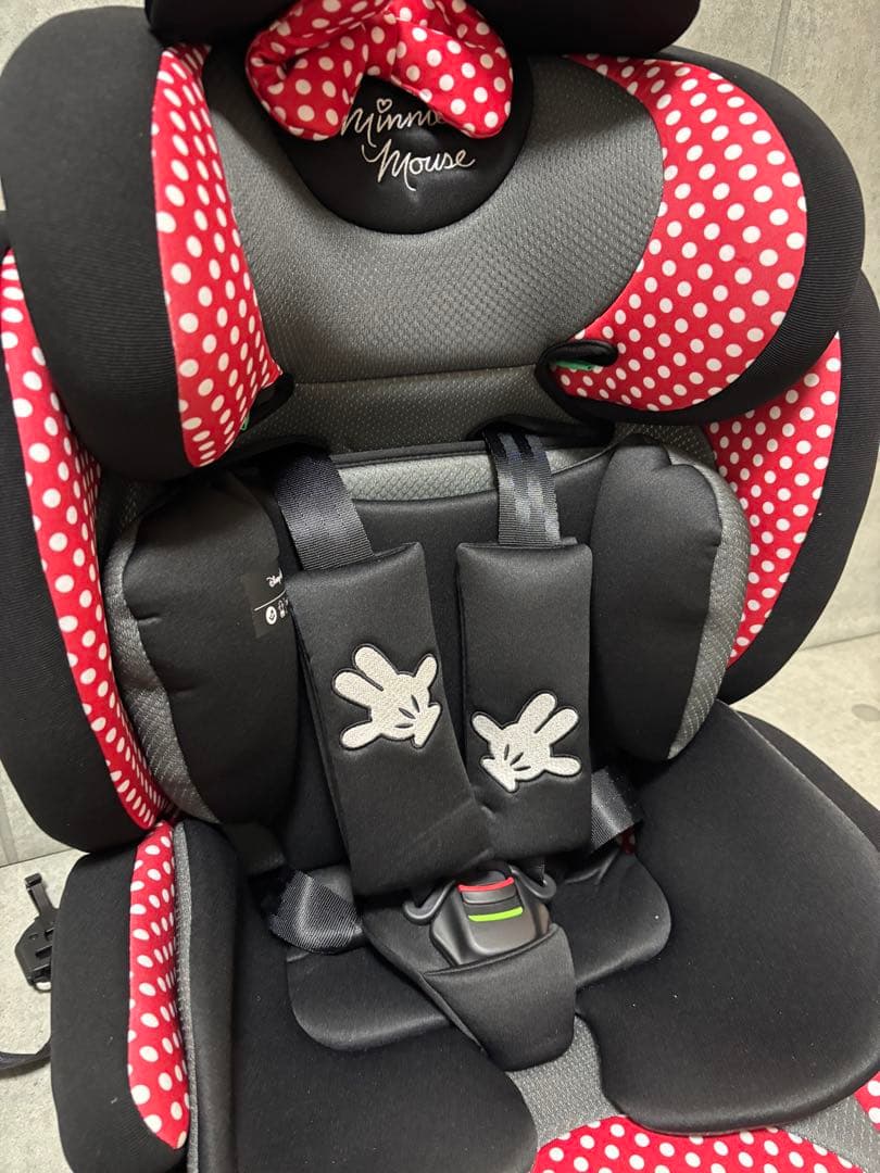 ハーネスジュニアFIXネクスト　ミニーマウス　ジュニアシート　ISOFIX