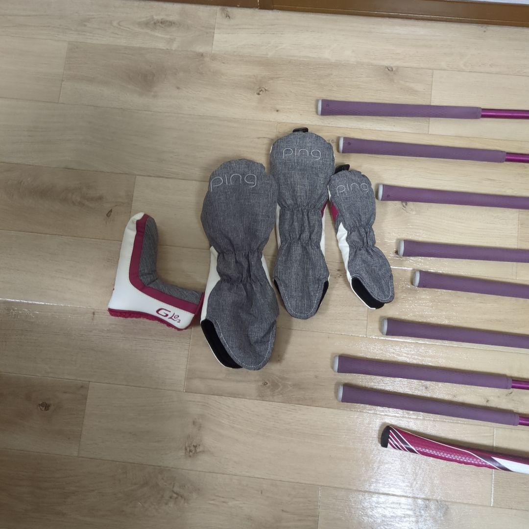 本格 レディース PING GLe2 ゴルフクラブ 9本セット キャディバッグ付
