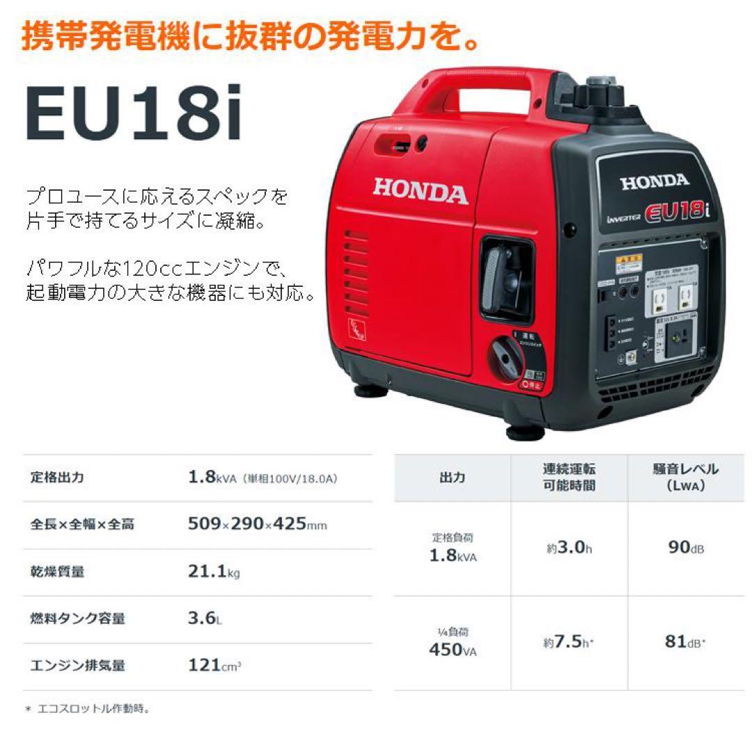 【新品未開封】Honda 正弦波インバーター 発電機 EU18i カバーセット