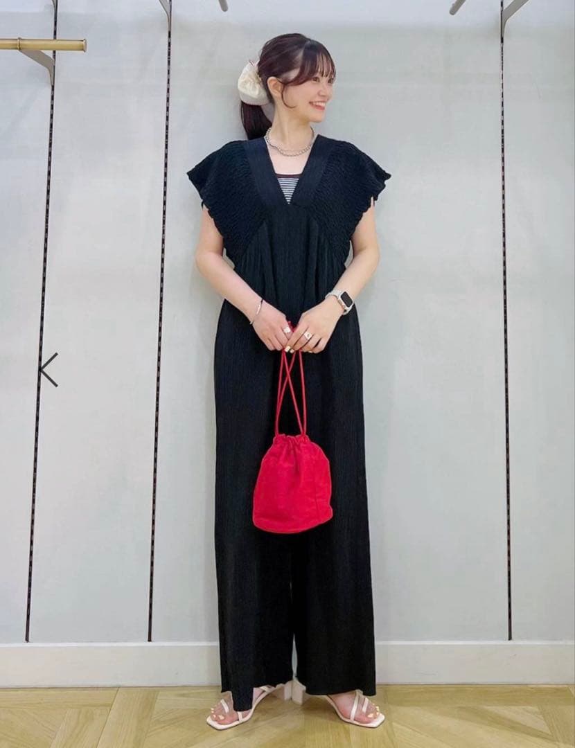 ★たまこ★ローリーズファーム　ヨウリユウシャーリングサロペット　L