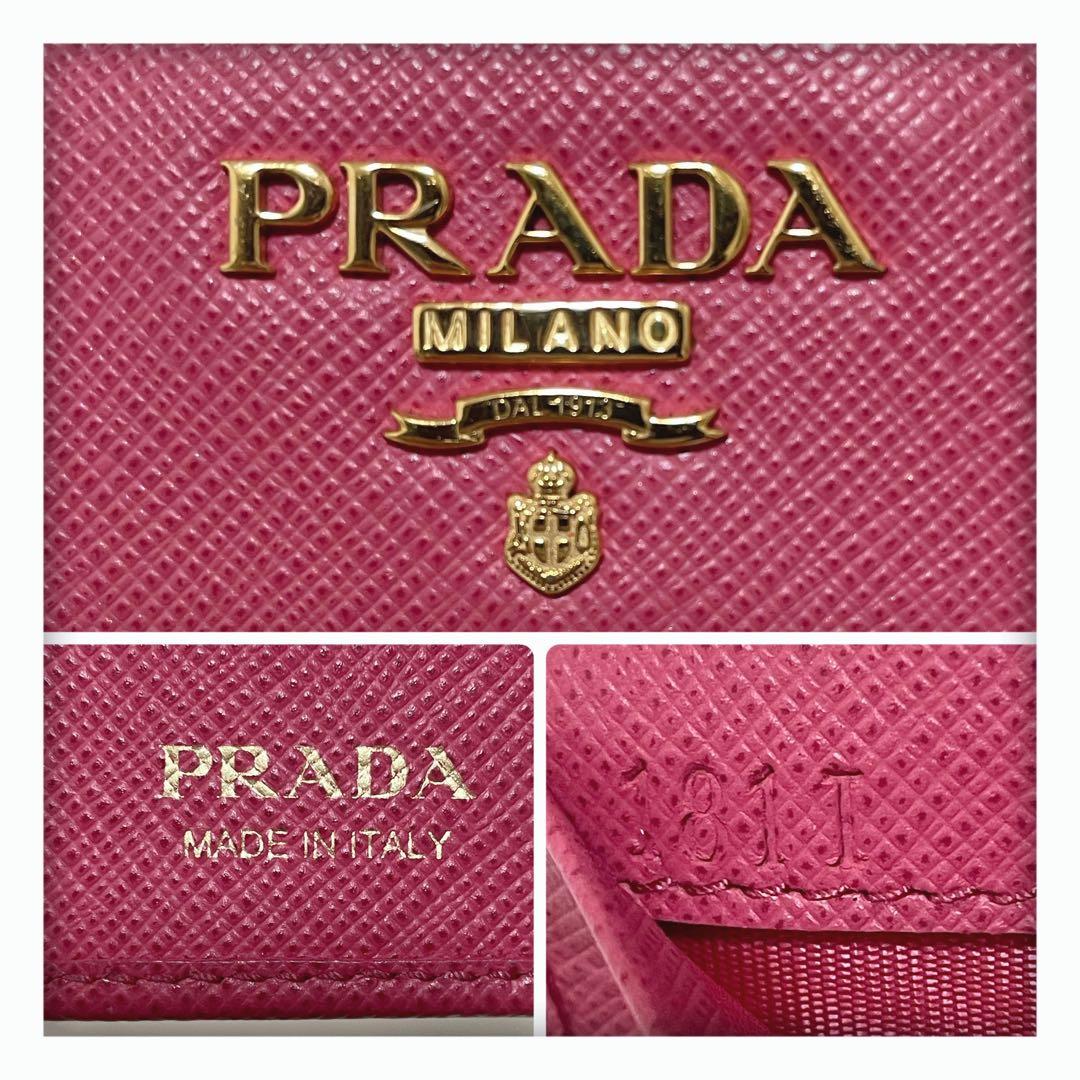 2/6中削除‼️ ✨極美品 ギャランティー有✨ プラダ キーケース 6連 ピンク