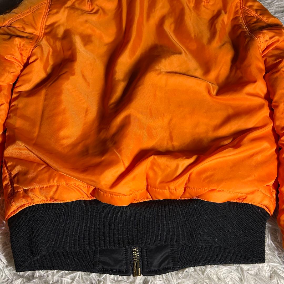 90s alpha industries ma-1 フライトジャケット　ブラック