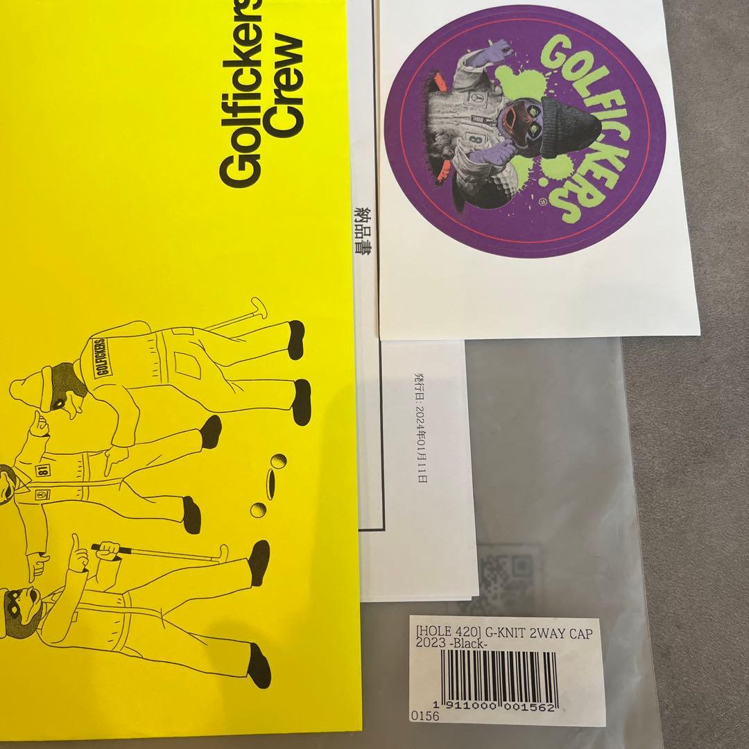 Golfickers ニット帽 ポンポン付き