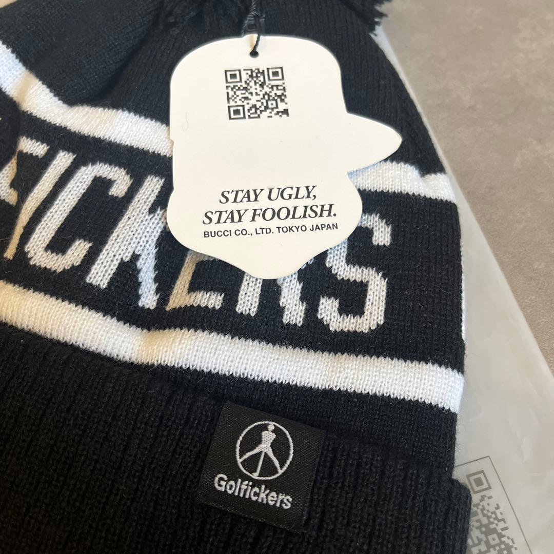 Golfickers ニット帽 ポンポン付き