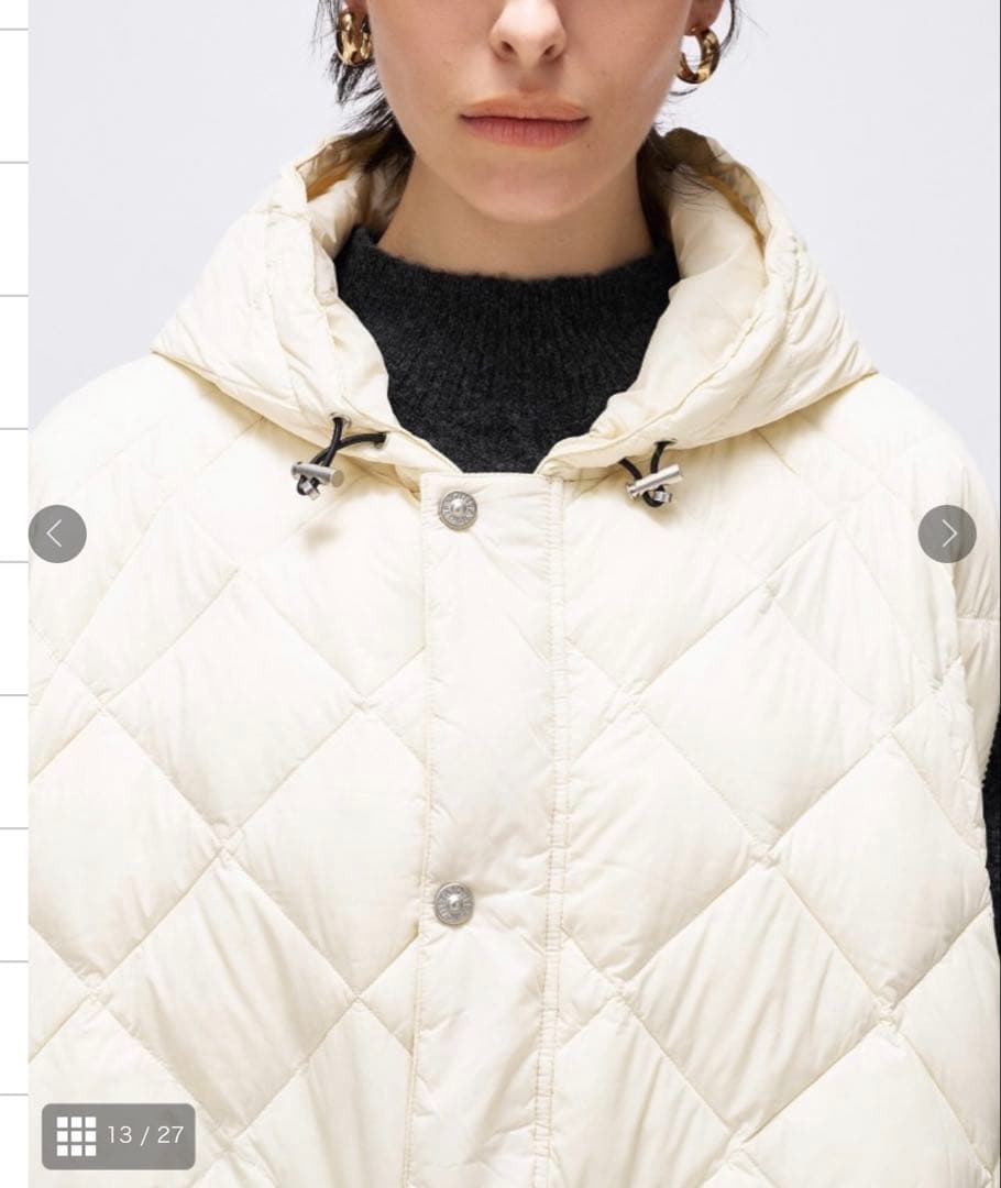 YUI新品タグ付　TAION 【洗える】シティ　ダウンケープ　今季完売品