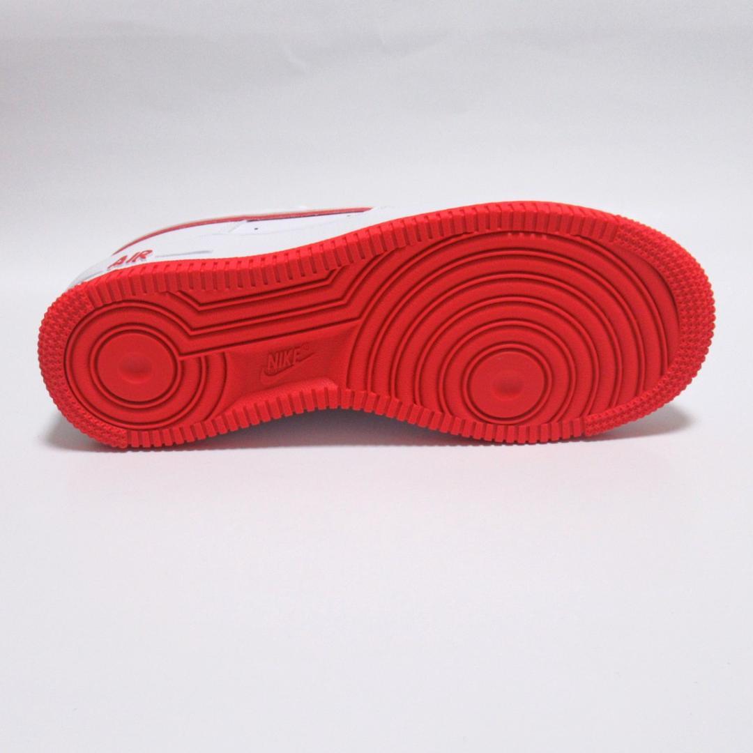 23cm 白 赤 ナイキ エアフォース1 GS ジュニア レディース