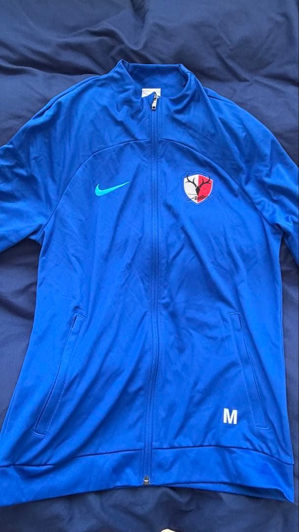 Nike 青 ジャージ Mサイズ 鹿島アントラーズ支給品 フルジップ練習着