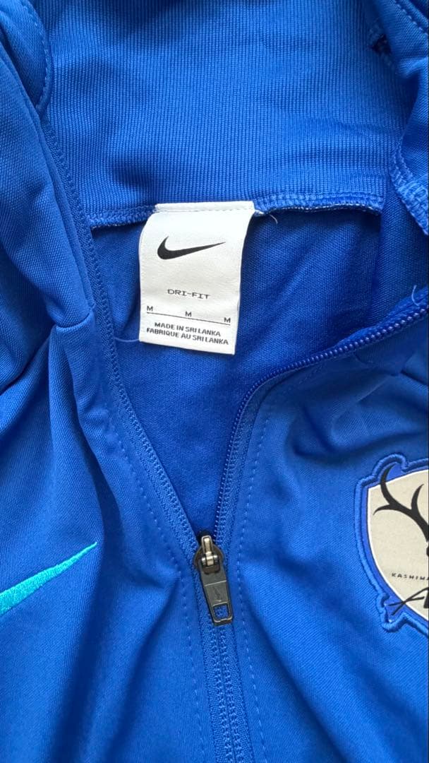 Nike 青 ジャージ Mサイズ 鹿島アントラーズ支給品 フルジップ練習着