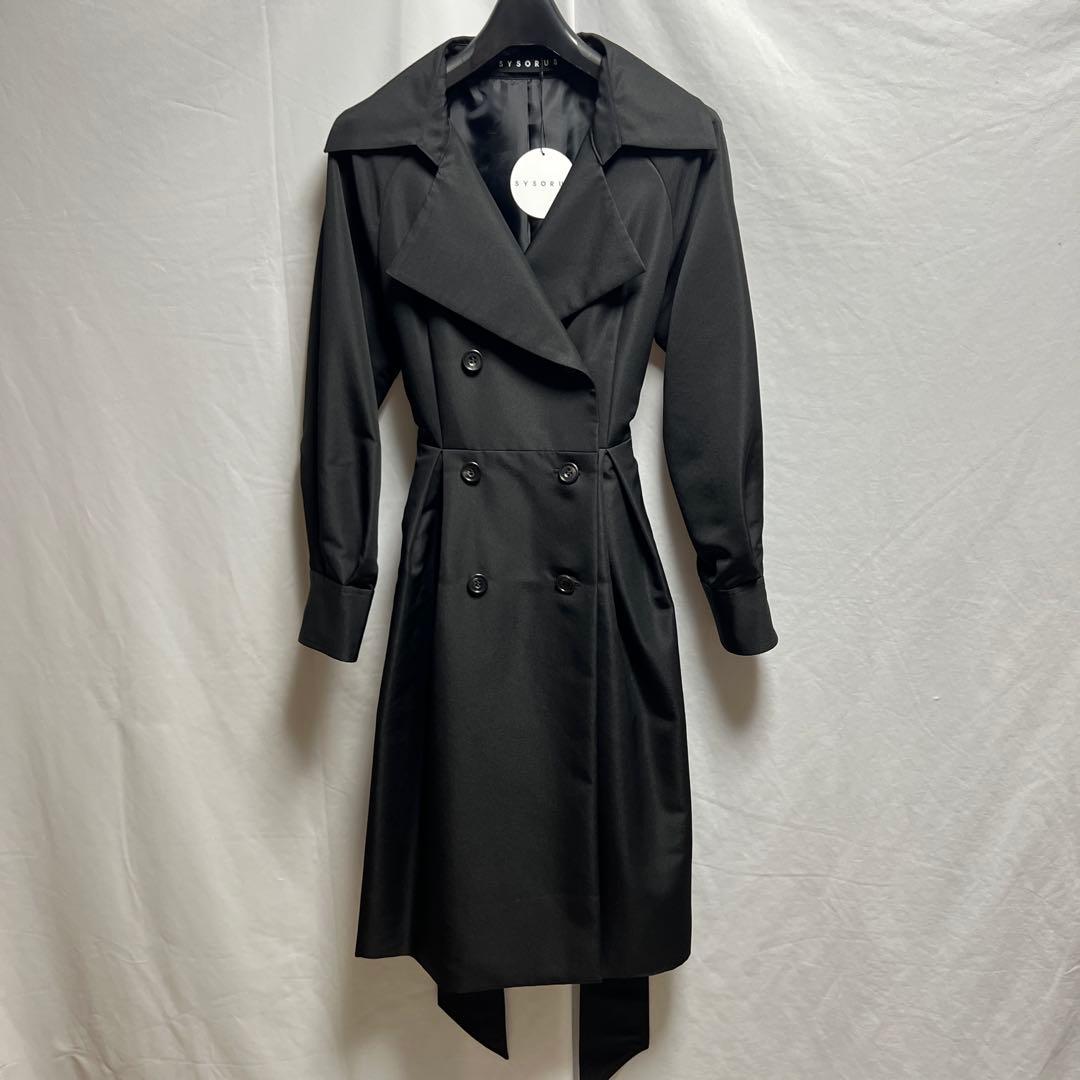SYSORUS akko3839 ドレストレンチコート 31160 ブラック