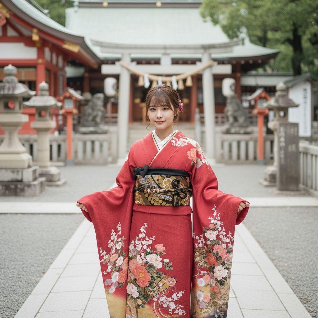 最終価格☆振袖フルセット(7点)・成人式・古典柄・金彩加工・やまと誂製・胴裏正絹