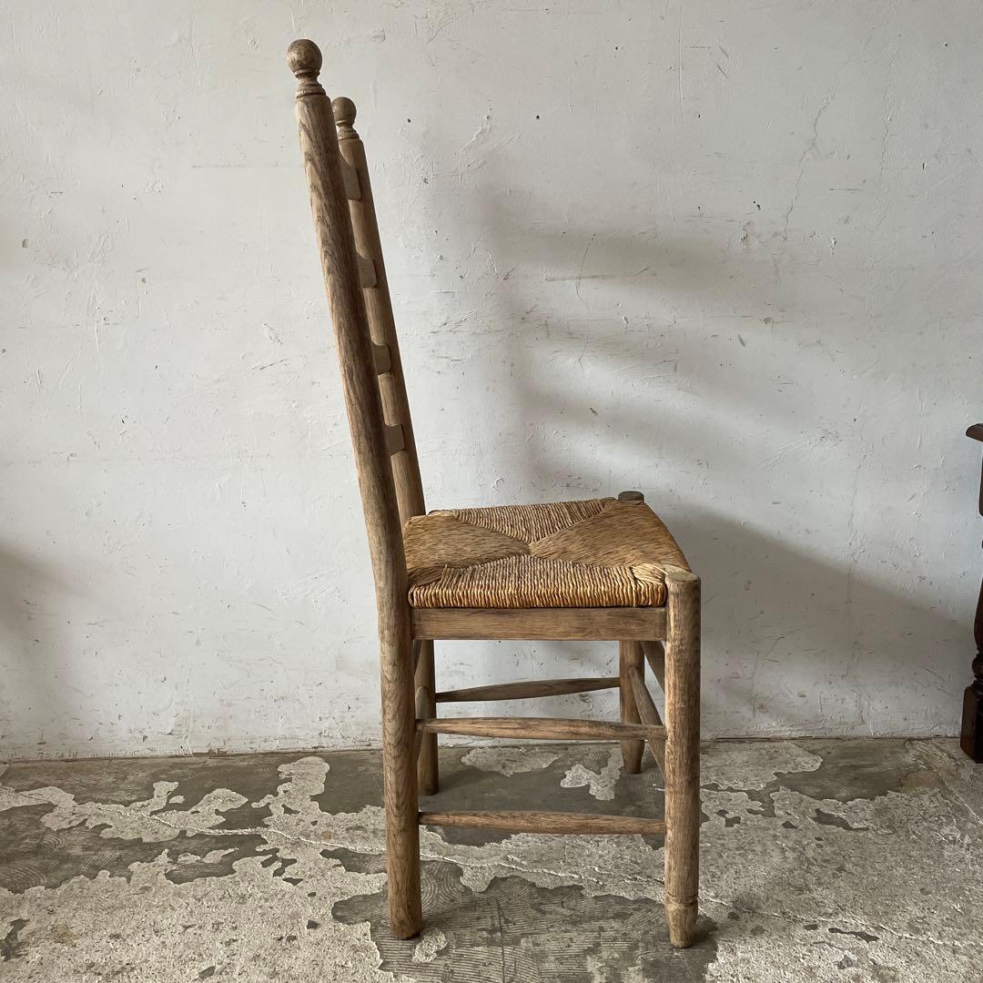 SUMMER SALE 7/4〜7/31 ダイニング藁チェア　剥離　no2