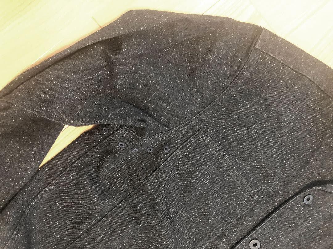 新品 RRL Black Denim Shawl Collar Jump JK