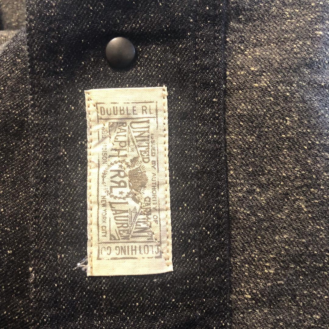 新品 RRL Black Denim Shawl Collar Jump JK