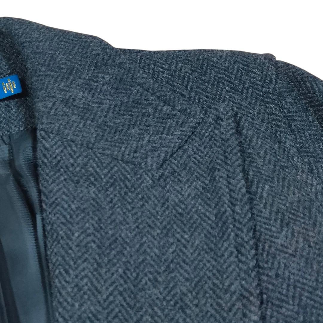 美品✨️ポロラルフローレン　ロングコート　ガウン　グレー系　L　ヘリンボーン