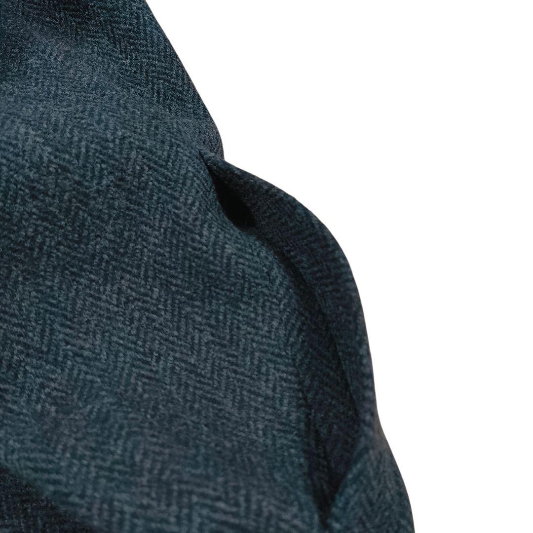 美品✨️ポロラルフローレン　ロングコート　ガウン　グレー系　L　ヘリンボーン