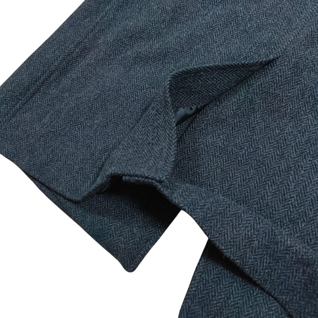 美品✨️ポロラルフローレン　ロングコート　ガウン　グレー系　L　ヘリンボーン