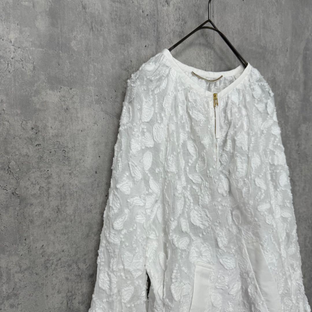 NOLLEYS ノーリーズ　シアーカットジャガードブルゾン　アウター