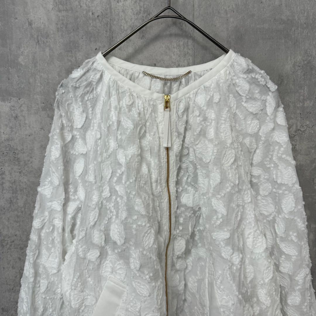 NOLLEYS ノーリーズ　シアーカットジャガードブルゾン　アウター