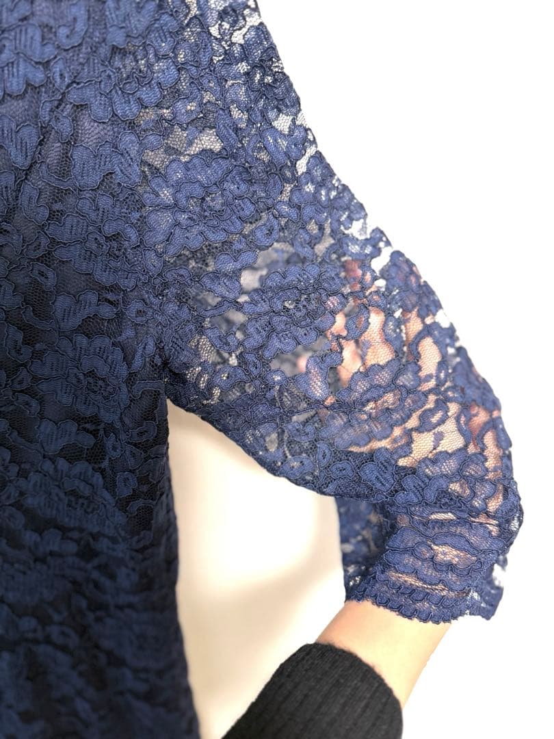 【美品】アールズガウン　マザードレスミディアム丈　レースワンピース