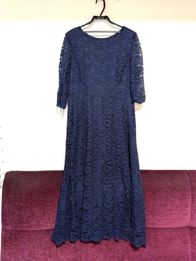 【美品】アールズガウン　マザードレスミディアム丈　レースワンピース