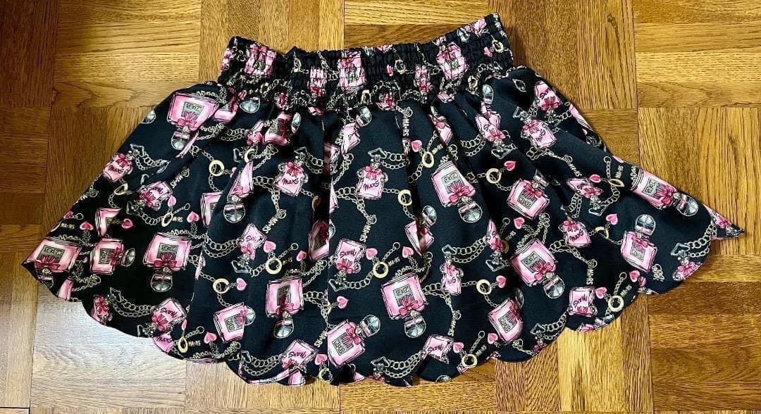 紙タグ付き！ MARS マーズ BIGおリボン パフューム柄スカラップスカート