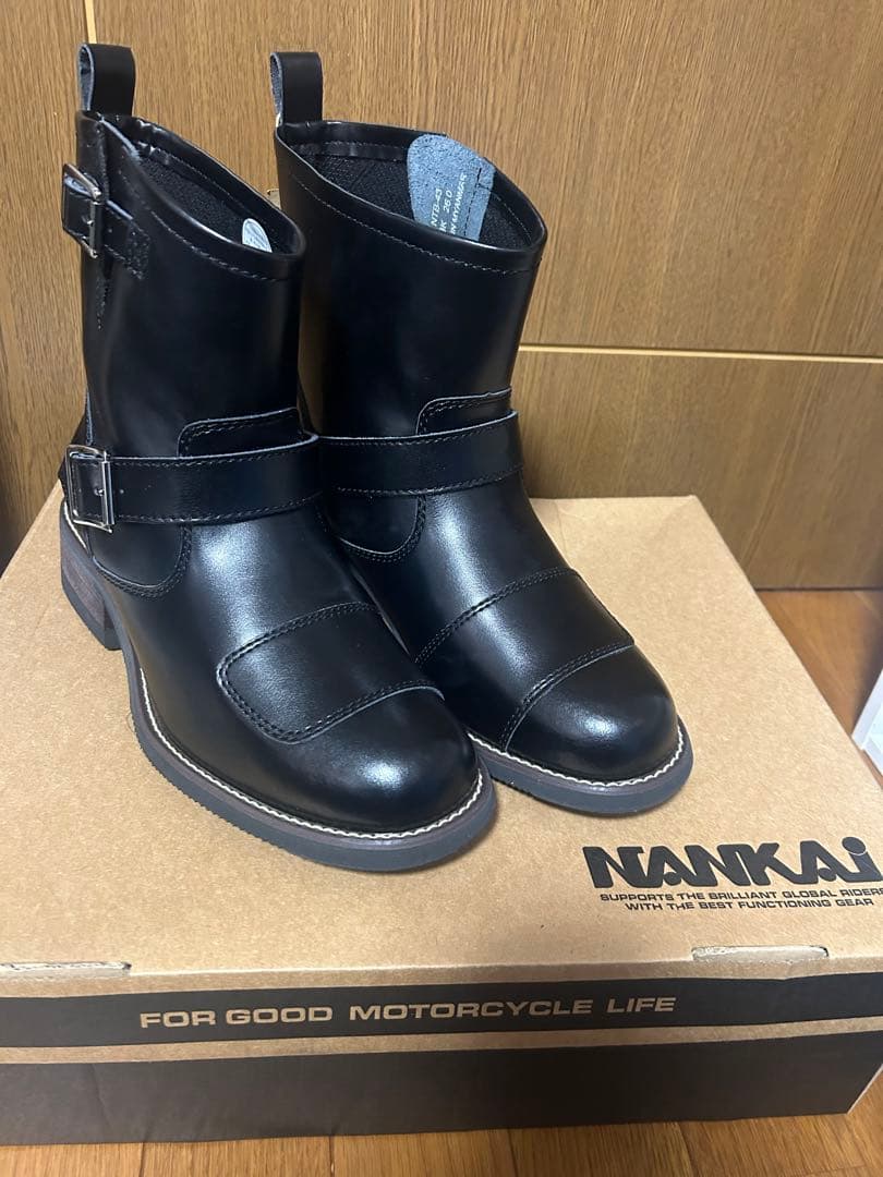 NANKAI NTB-43 ブラックバイクブーツ 26.0