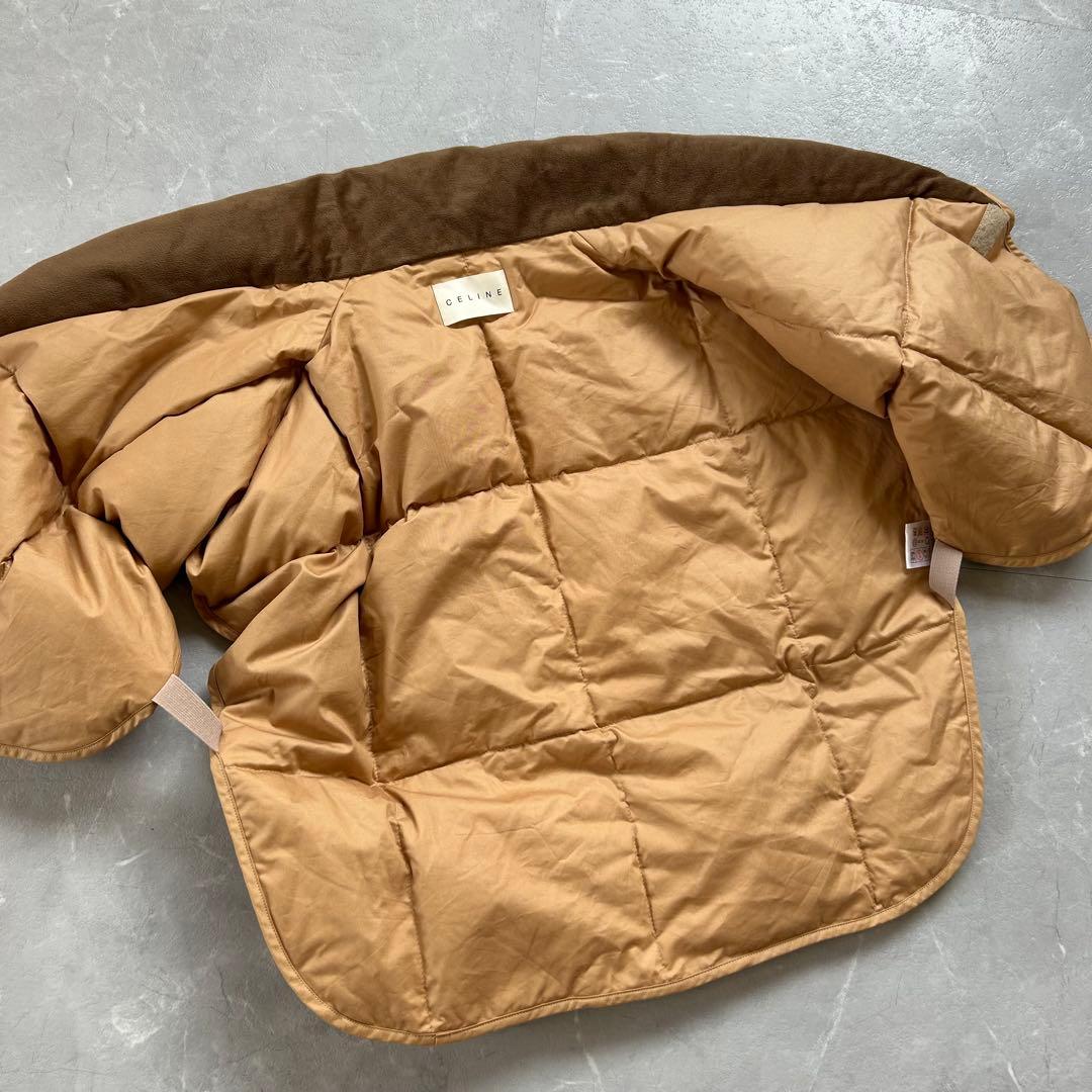CELINE ダウンベスト マカダム柄 西川ダウン ショート丈 正規品 日本製