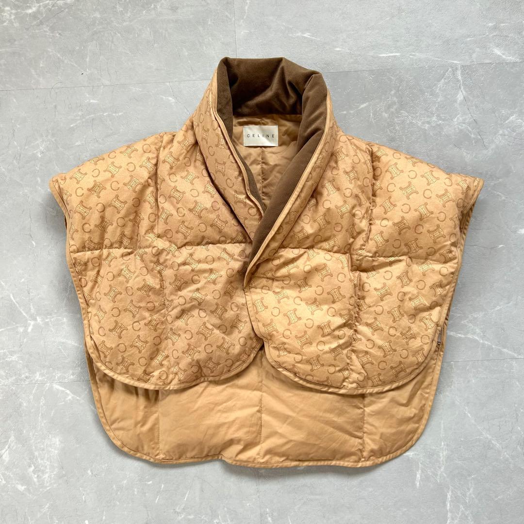 CELINE ダウンベスト マカダム柄 西川ダウン ショート丈 正規品 日本製