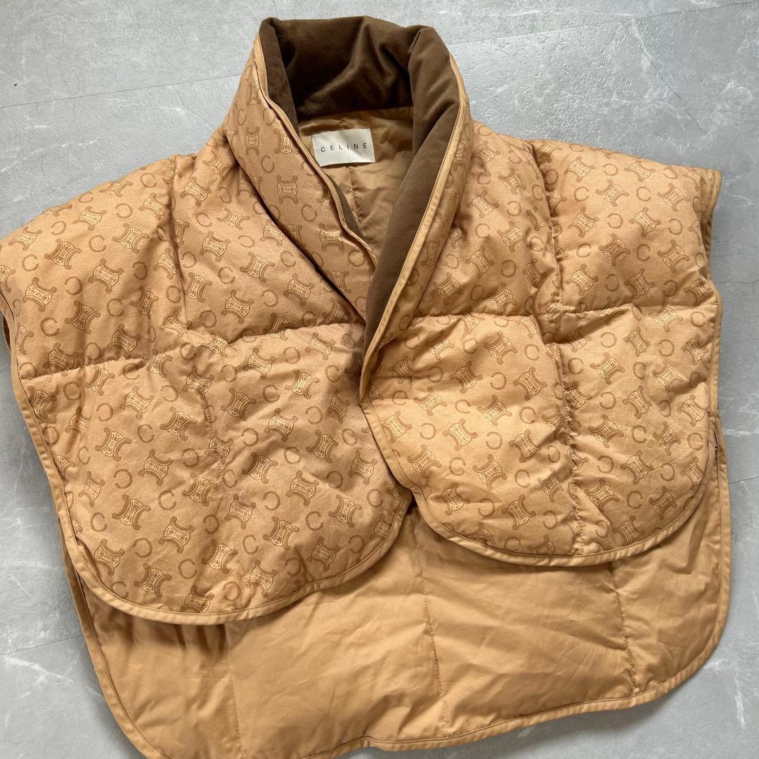 CELINE ダウンベスト マカダム柄 西川ダウン ショート丈 正規品 日本製
