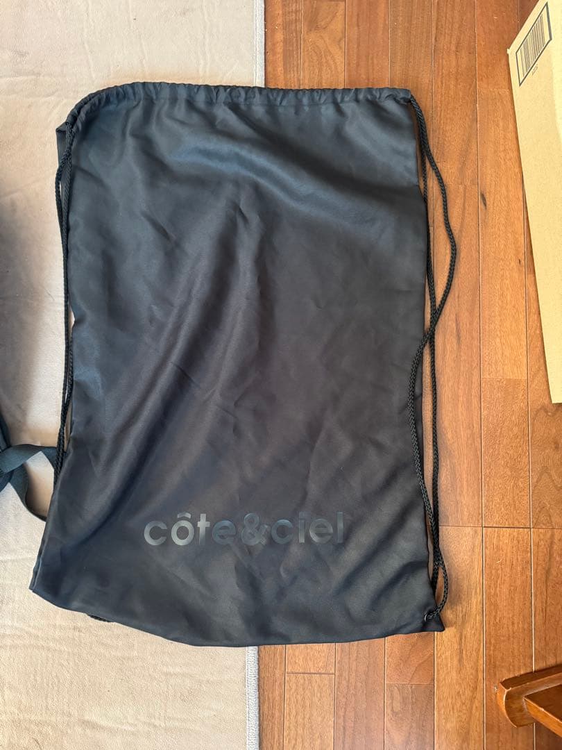 côte&ciel オブシティアン　ブラックリュック