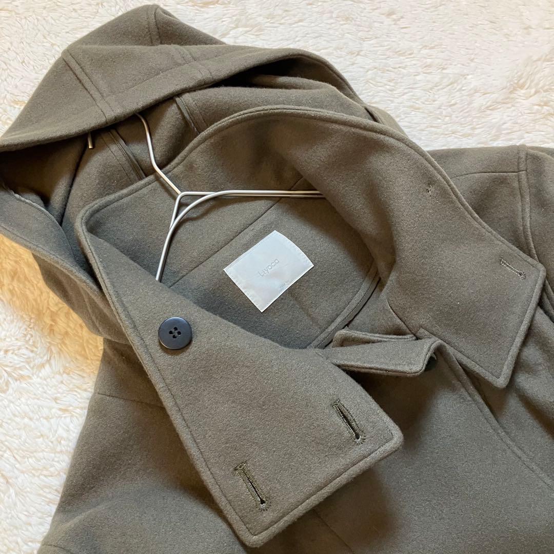 ma-chan様 Liyoca リヨカ　ロングコート　カーキ　ウール100%