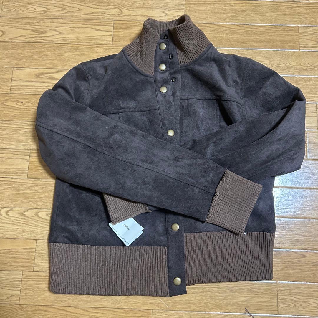 philme suedelike knit blouson フィルム