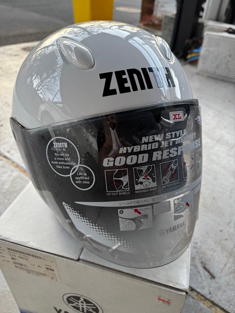 【新品未使用】ヤマハ ワイズギア ゼニス ジェットヘルメット XL