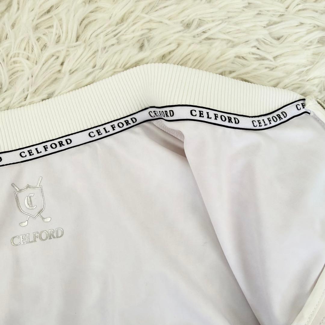 未使用級 近年 セルフォード ゴルフ モノグラムPTカットカーディガン CG