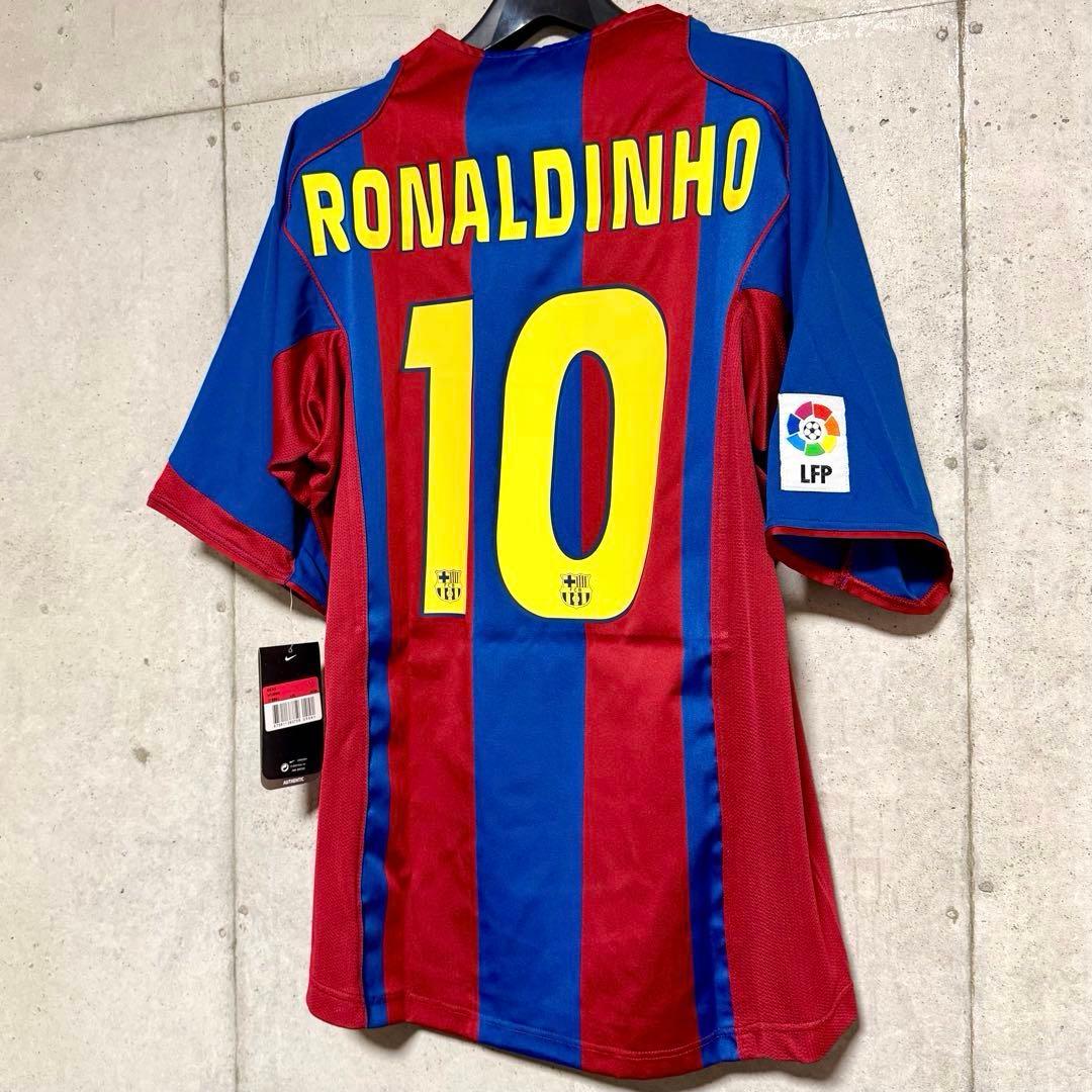 【新品/タグ付き】04/05 FCバルセロナ♯10 ロナウジーニョ 【Lサイズ】