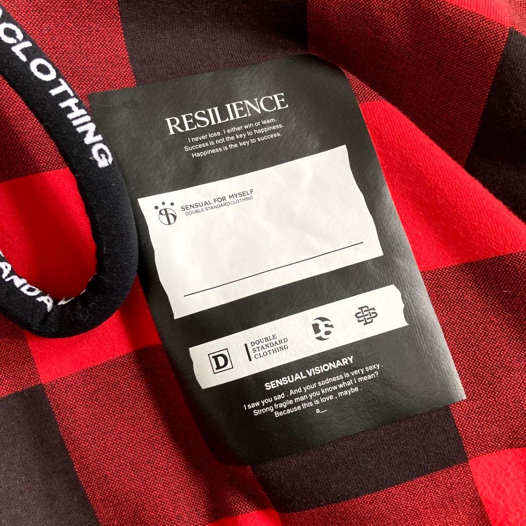 ダブルスタンダードクロージング オリジナルバッファローチェックプリントフーディー