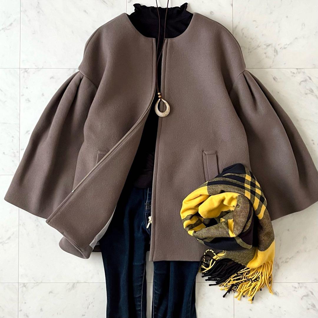 定価3,7万＊シップス Bellandi SUPER130コクーンショートコート