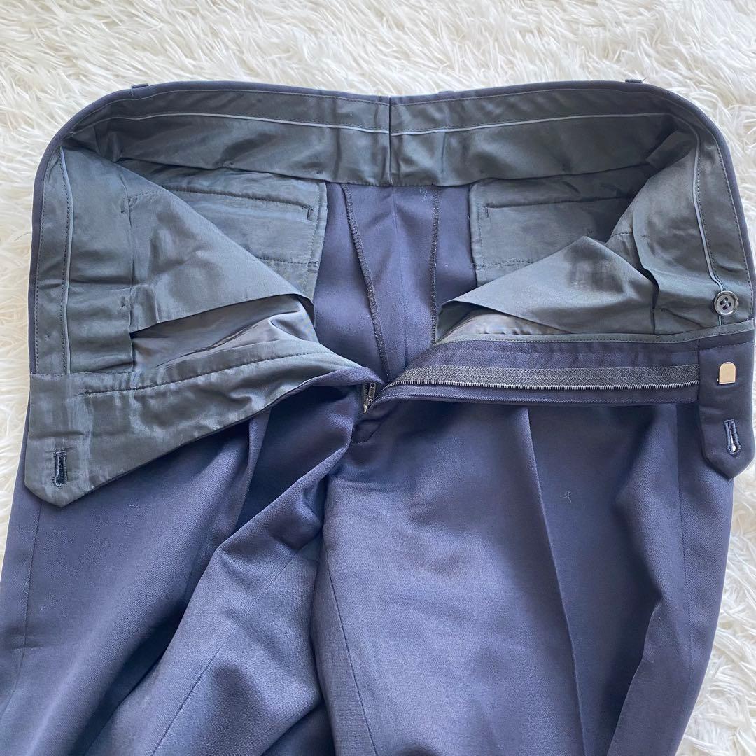 イヴサンローラン　ダブル　セットアップ　スーツ　ネイビー　ジャケット　パンツ