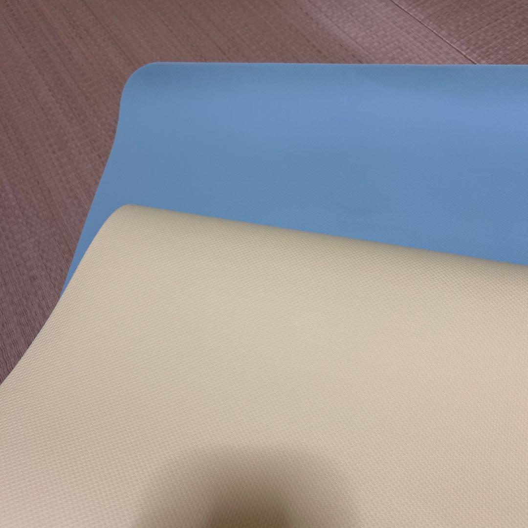 リバーシブルヨガマット レモンライム　カバー2点セット