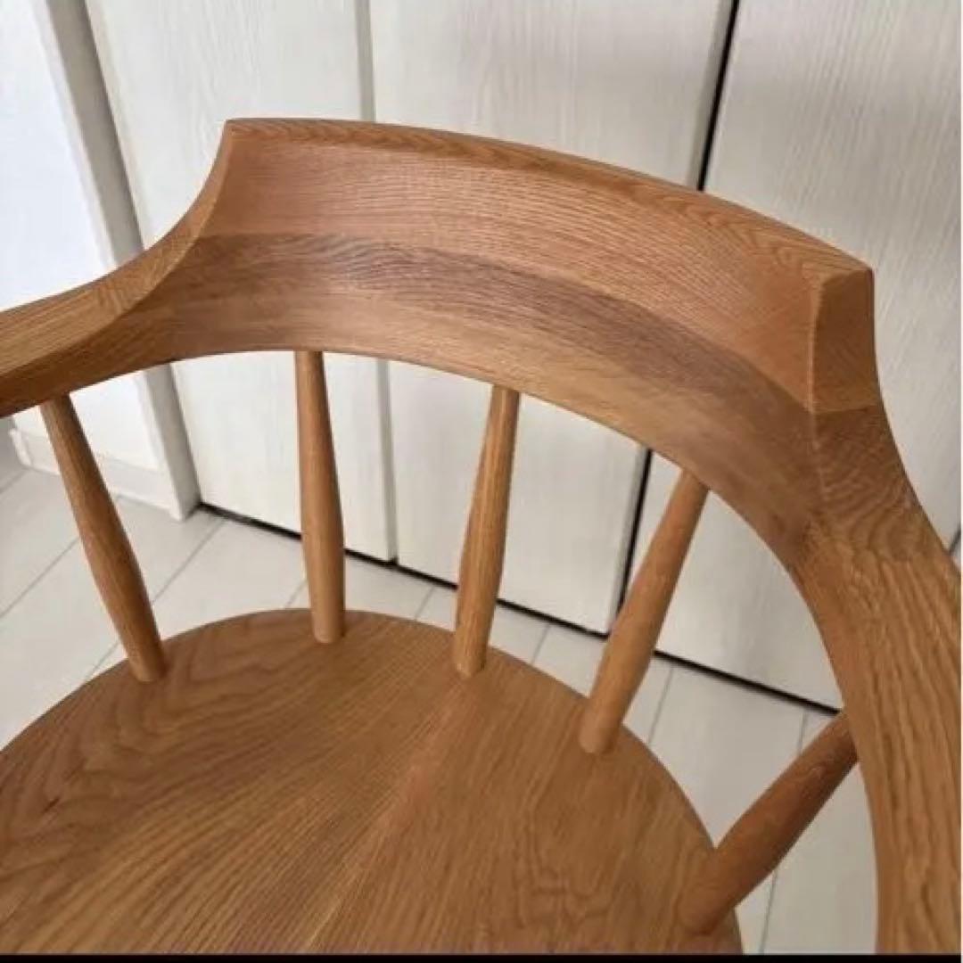 &*.様 ホタカ ダイニングチェアハーフアーム 板座 国産 オーク