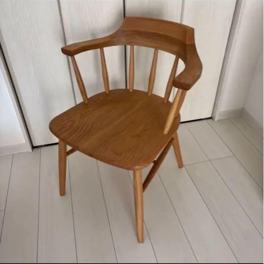 &*.様 ホタカ ダイニングチェアハーフアーム 板座 国産 オーク