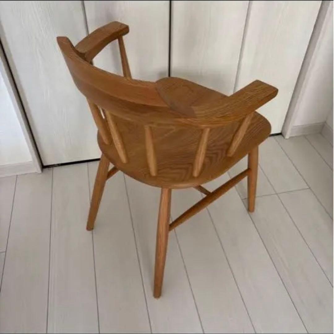 &*.様 ホタカ ダイニングチェアハーフアーム 板座 国産 オーク