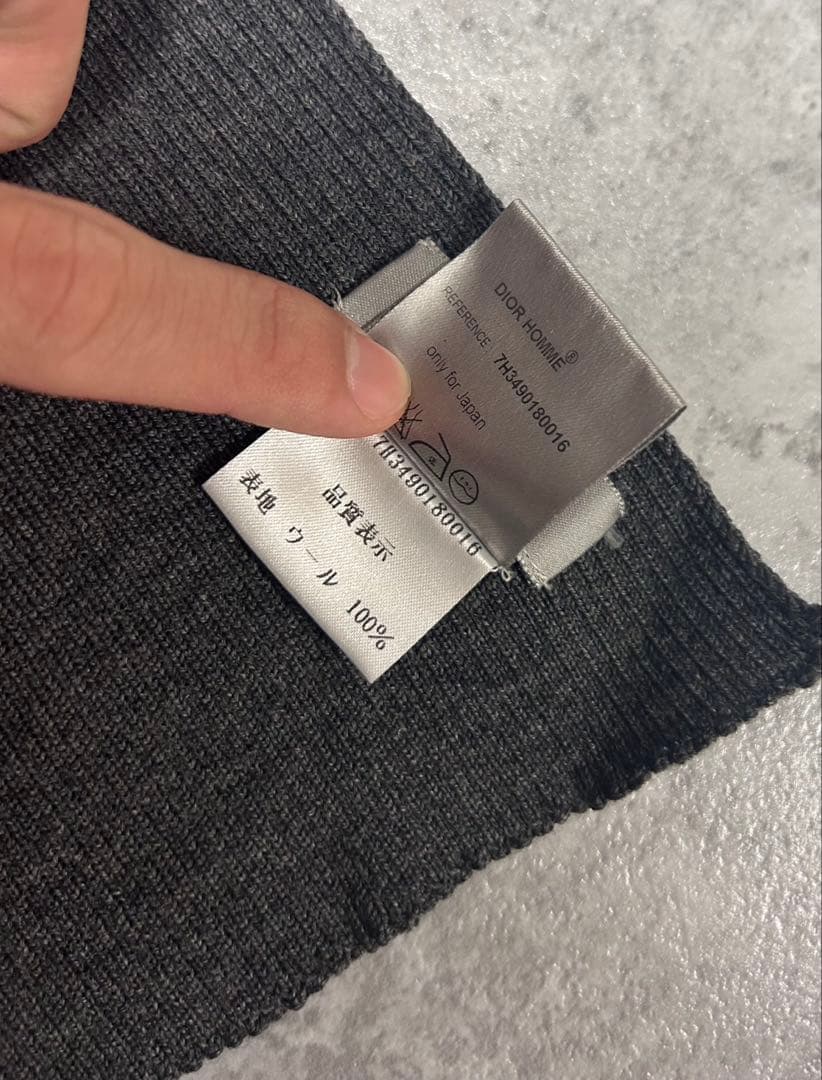 Dior Homme AW07 BEE ウール　ロングストール　マフラー