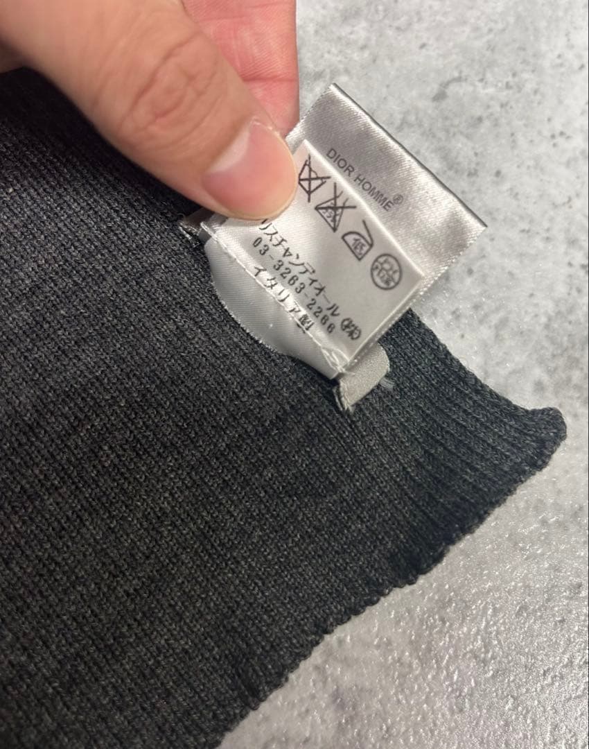 Dior Homme AW07 BEE ウール　ロングストール　マフラー