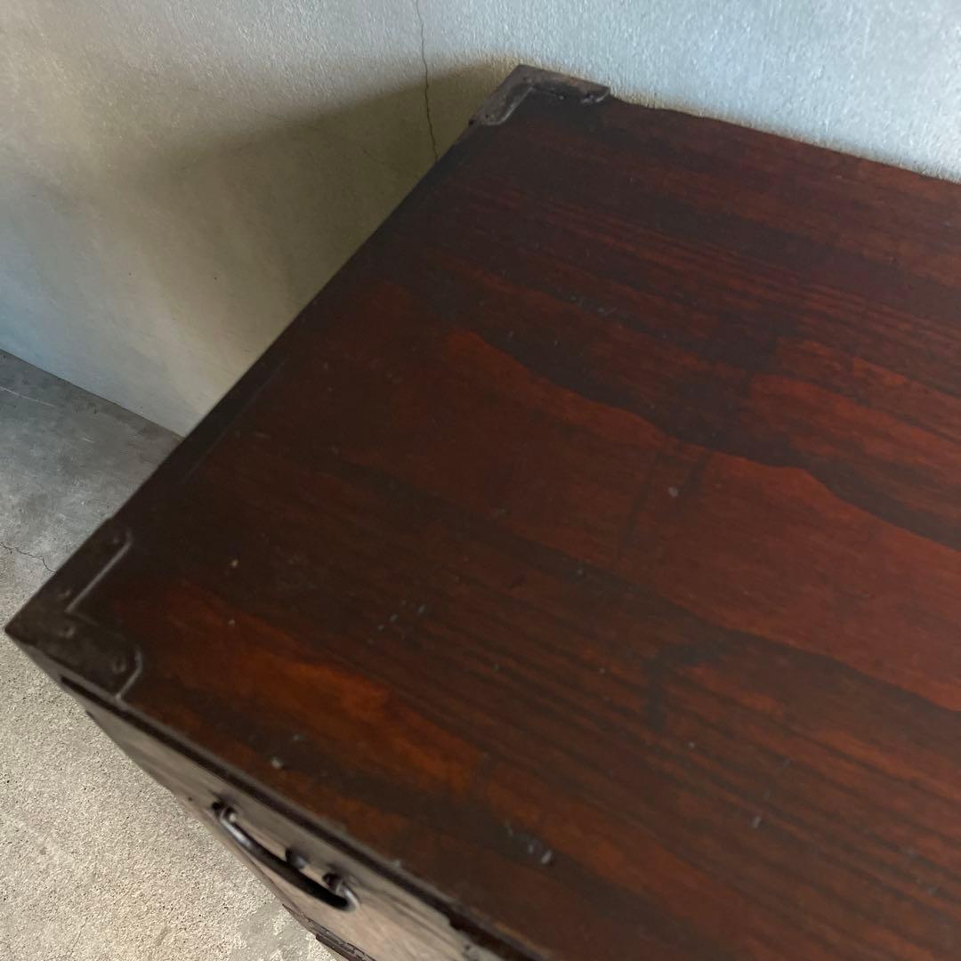 小箪笥 和製アンティーク 箪笥 時代箪笥 小物収納 引き出し 帳場箪笥　骨董