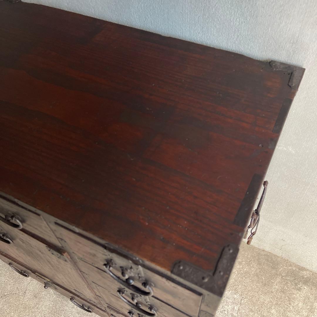 小箪笥 和製アンティーク 箪笥 時代箪笥 小物収納 引き出し 帳場箪笥　骨董