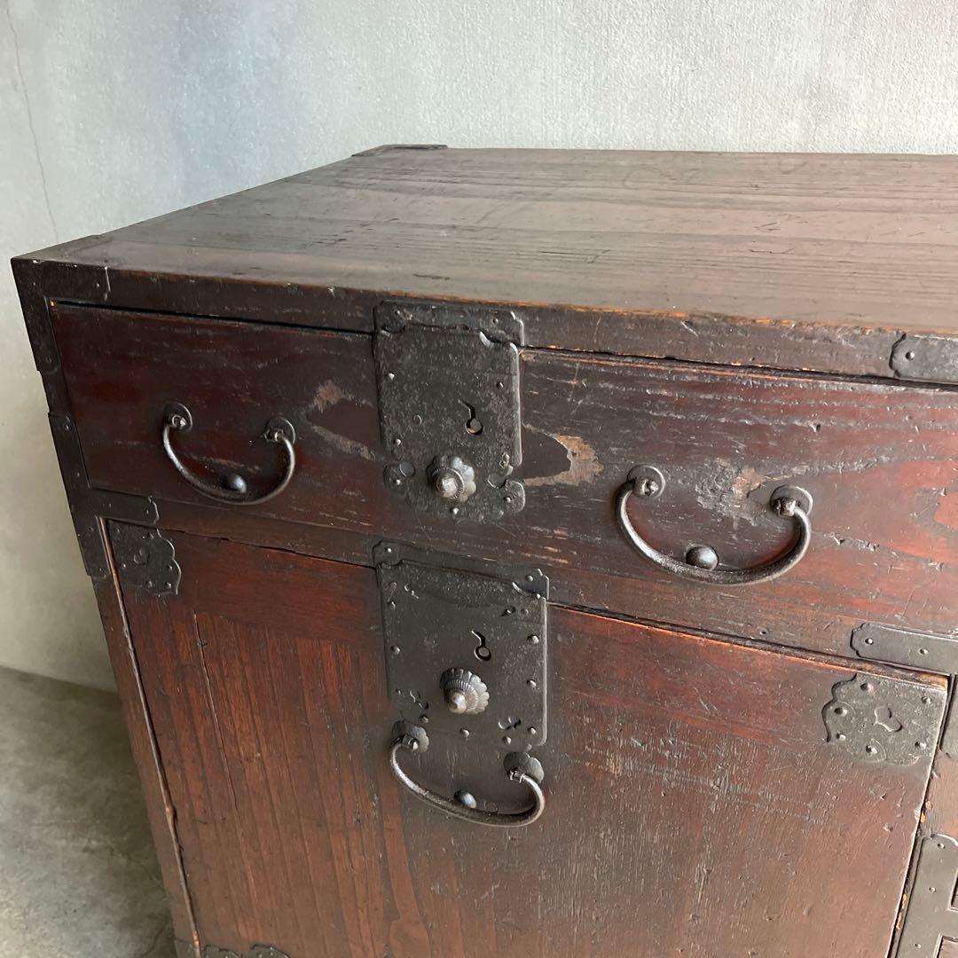 小箪笥 和製アンティーク 箪笥 時代箪笥 小物収納 引き出し 帳場箪笥　骨董