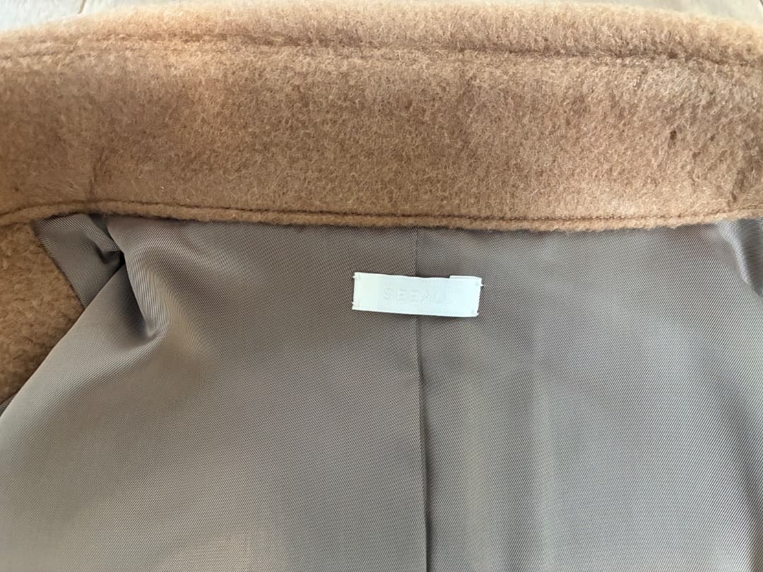 SEEALL ベビーキャメル オーバーサイズPコート